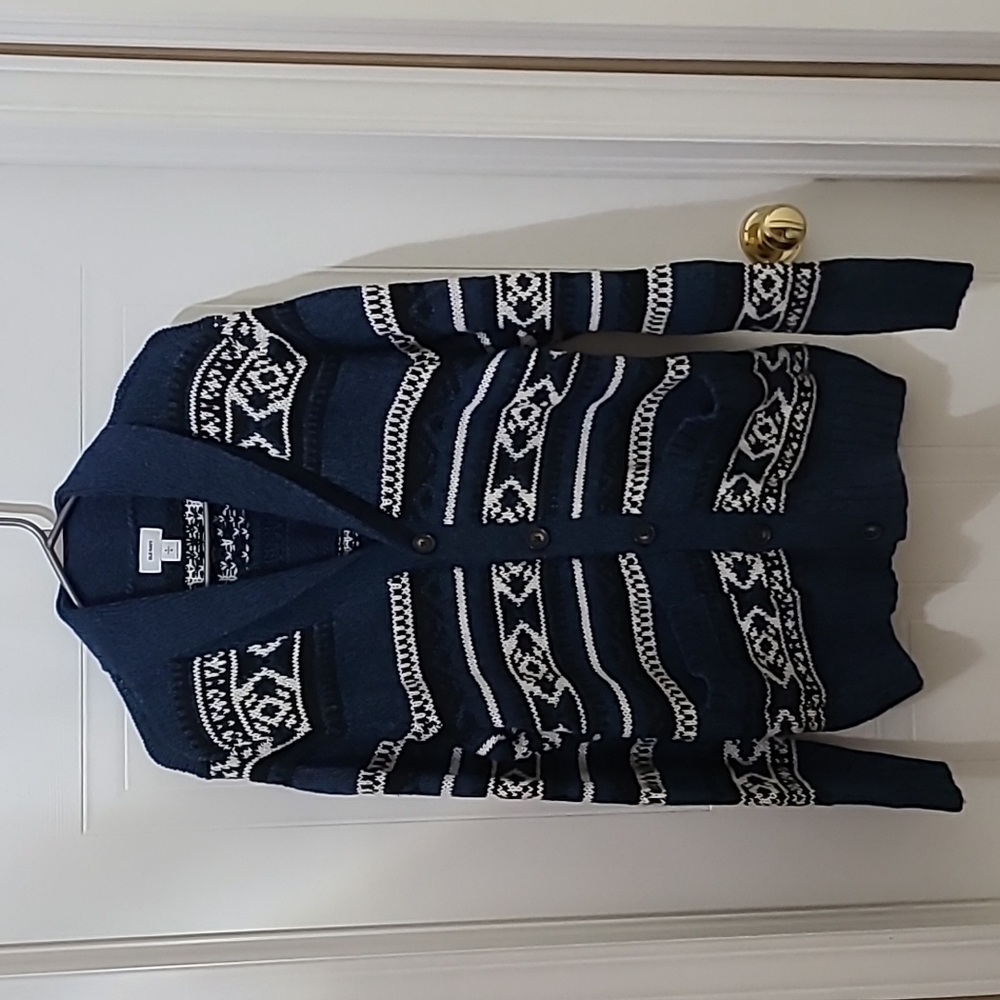 Old Navy Large Men's Blue Cardigan-style Sweater
